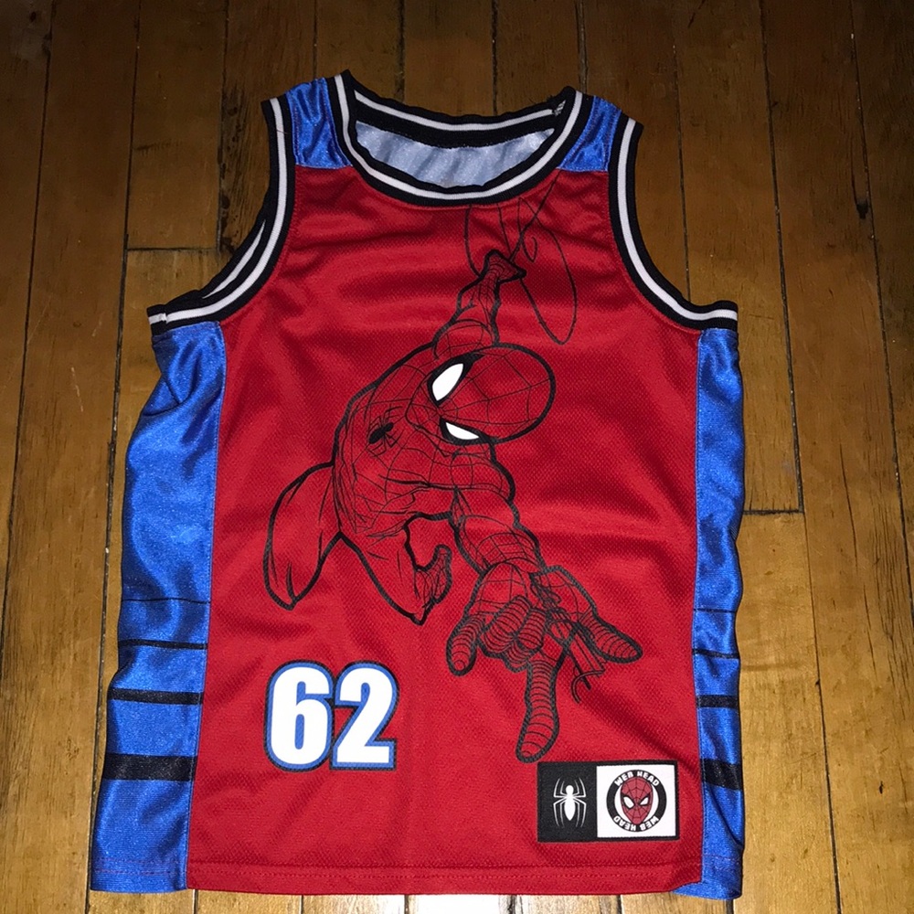 Marvel Spider-Man‎ Red & Blue Athletic Tank Top